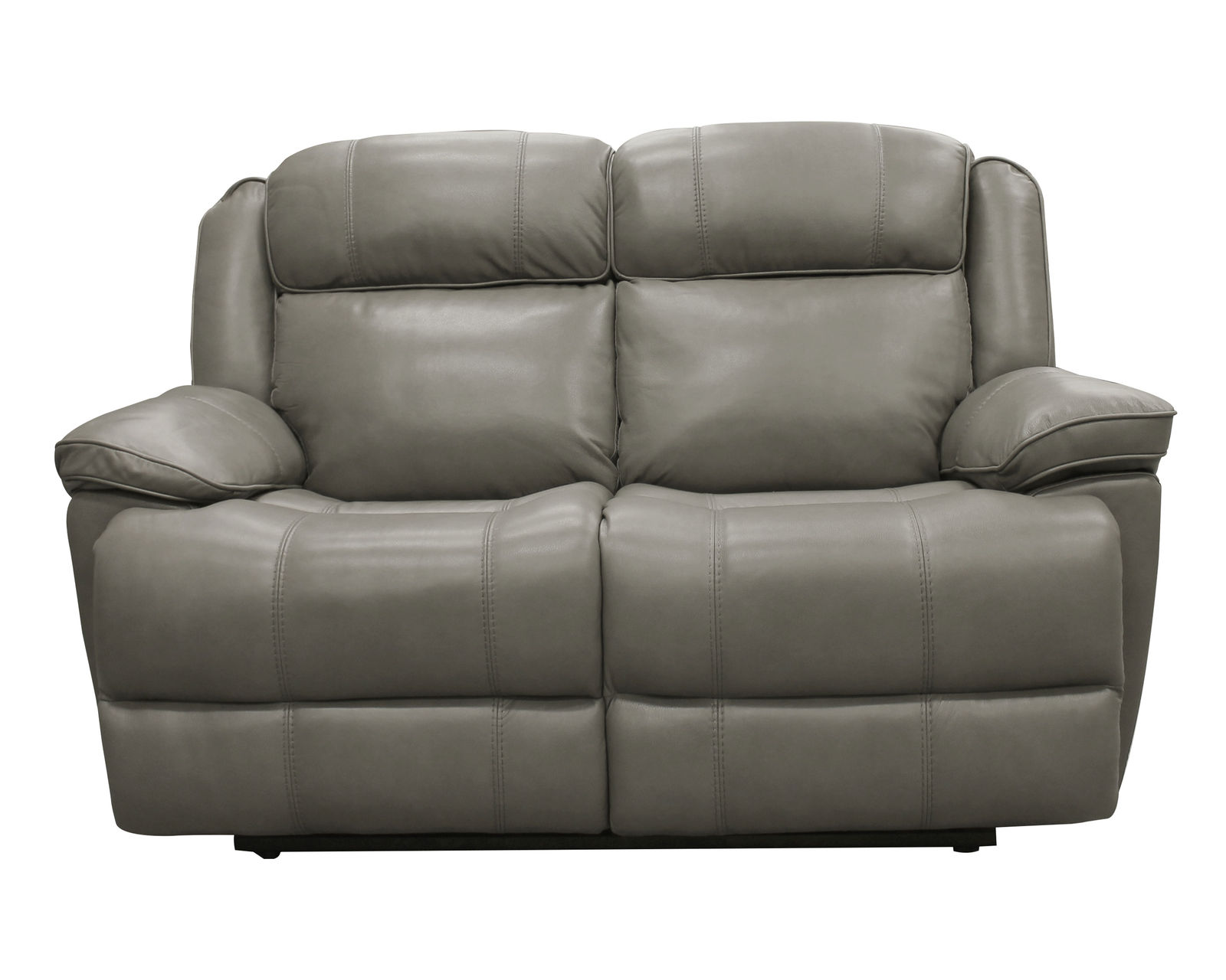 Eclipse 86" Leather Power Headrest Power Reclining Sofa Heron (In stock - Fast Shipping) - 100% Genuine Top Grain Leather Everywhere Your Body Touches