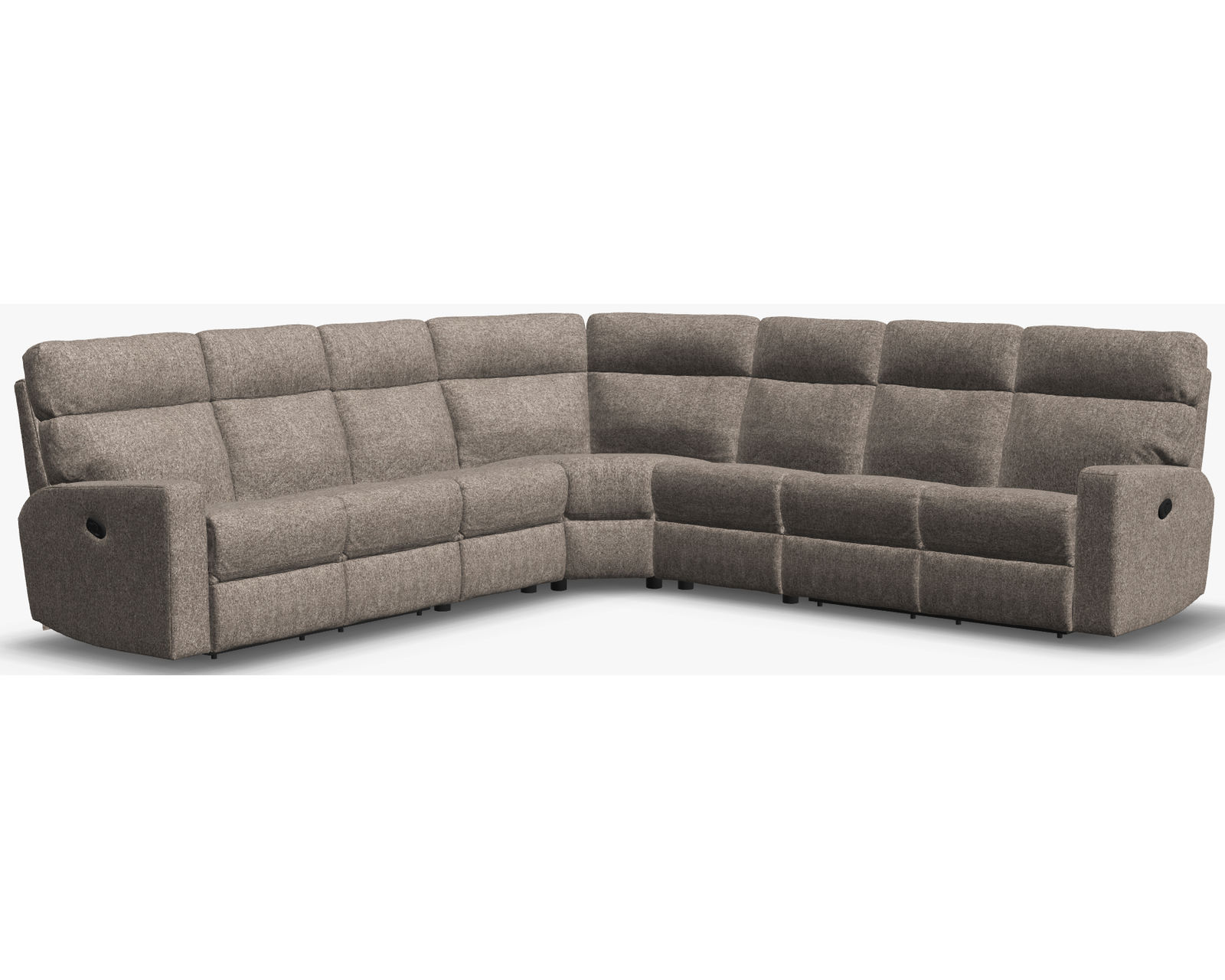 Oakwood 41049 Reclining Sectional (50+ fabrics) - Layout C: Five Piece Reclining Sectional 137" x 137"