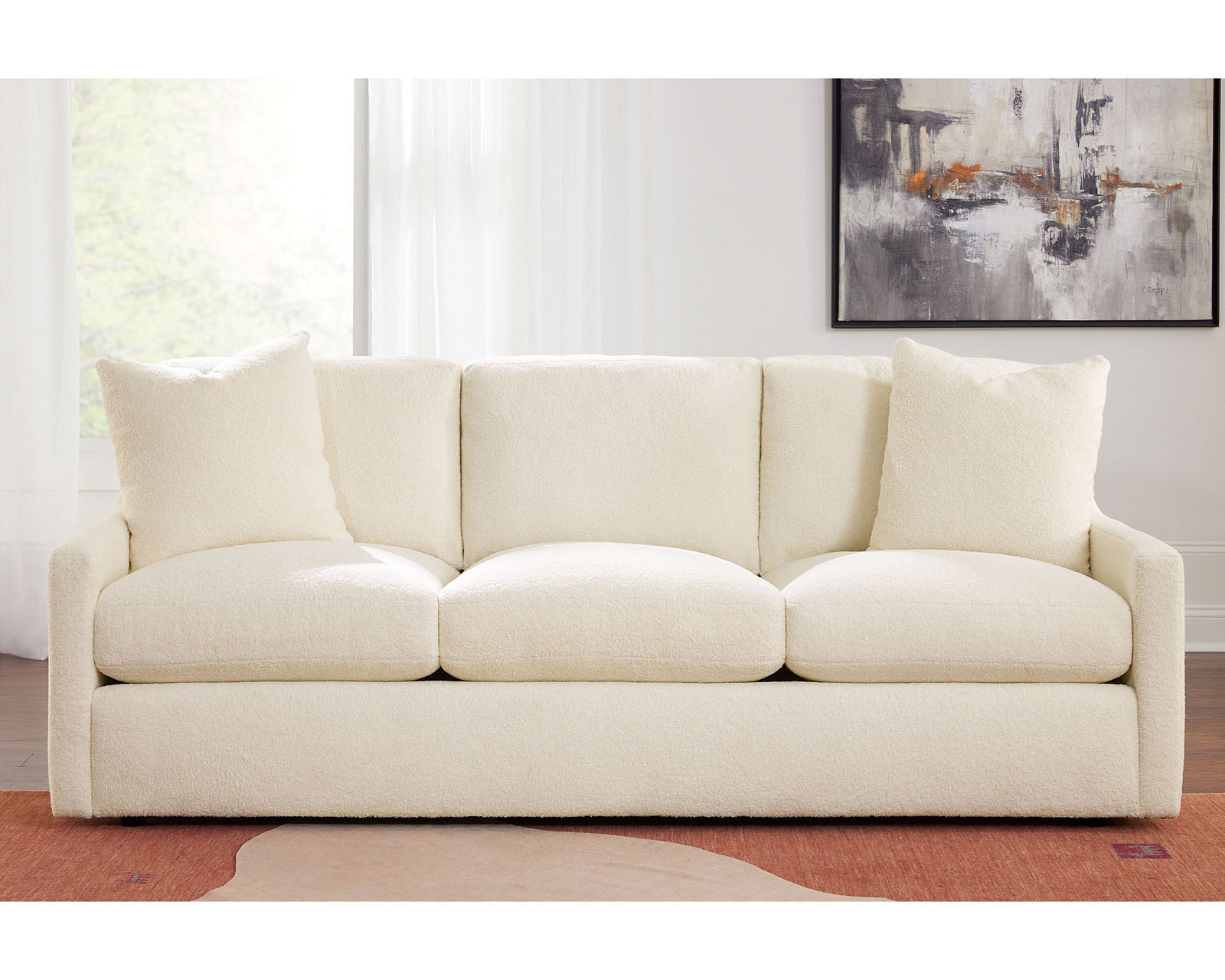 Sky 5510 Sofa (hypoallergenic down-like cushion) +100 fabrics (83") - 	Sky Sofa