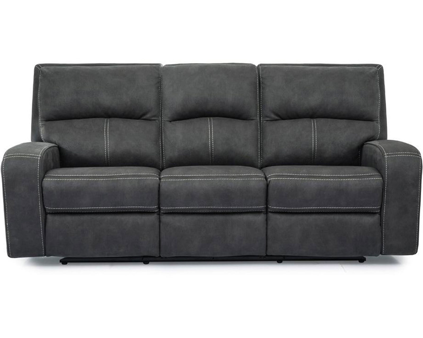Polaris 84" Power Headrest Power Reclining Sofa Slate (In stock - Fast shipping) - Polaris Slate Power Headrest Power Reclining Sofa