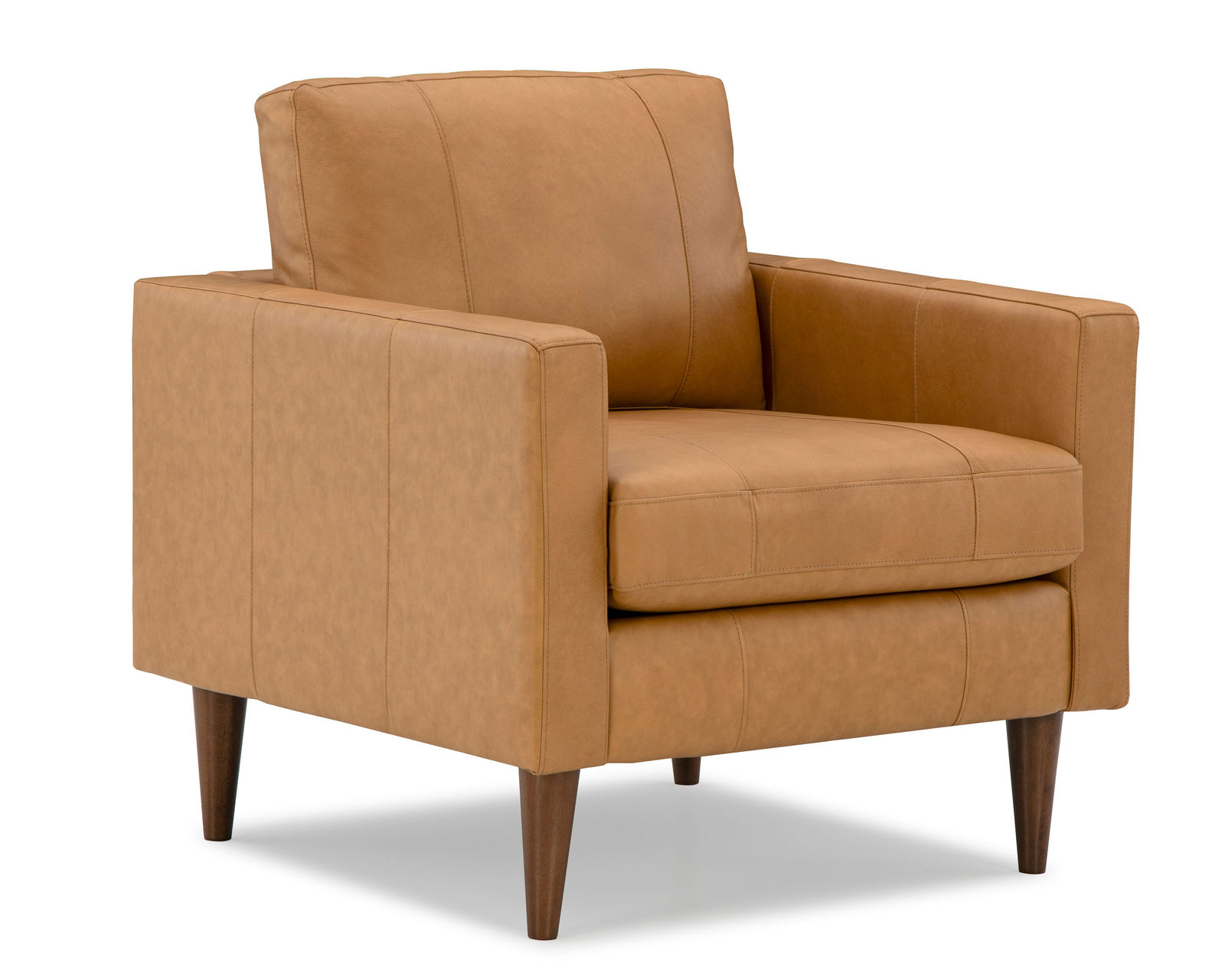 Trafton Leather Sofa (+3 leathers) 81" - Trafton Leather Chair in Butterscotch