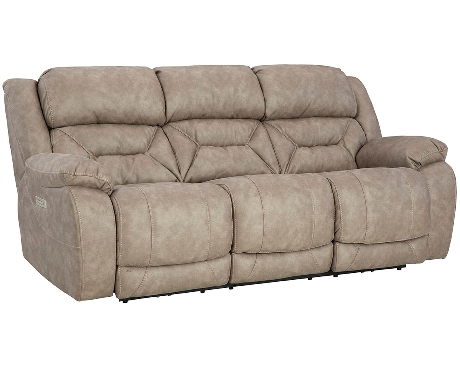 Oakley 89" Zero Gravity Triple Power Reclining Sofa Tan (In stock)