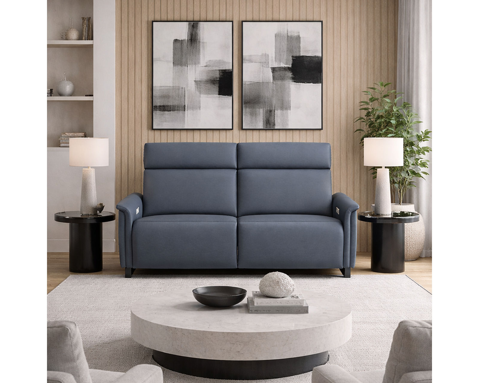 Felix Dual Power Reclining Sofa — Available in Standard & Wide Cushions, 140+ Leather Options, and 76", 80", or 108" Widths - Your Style, Your Comfort, Your Price Point