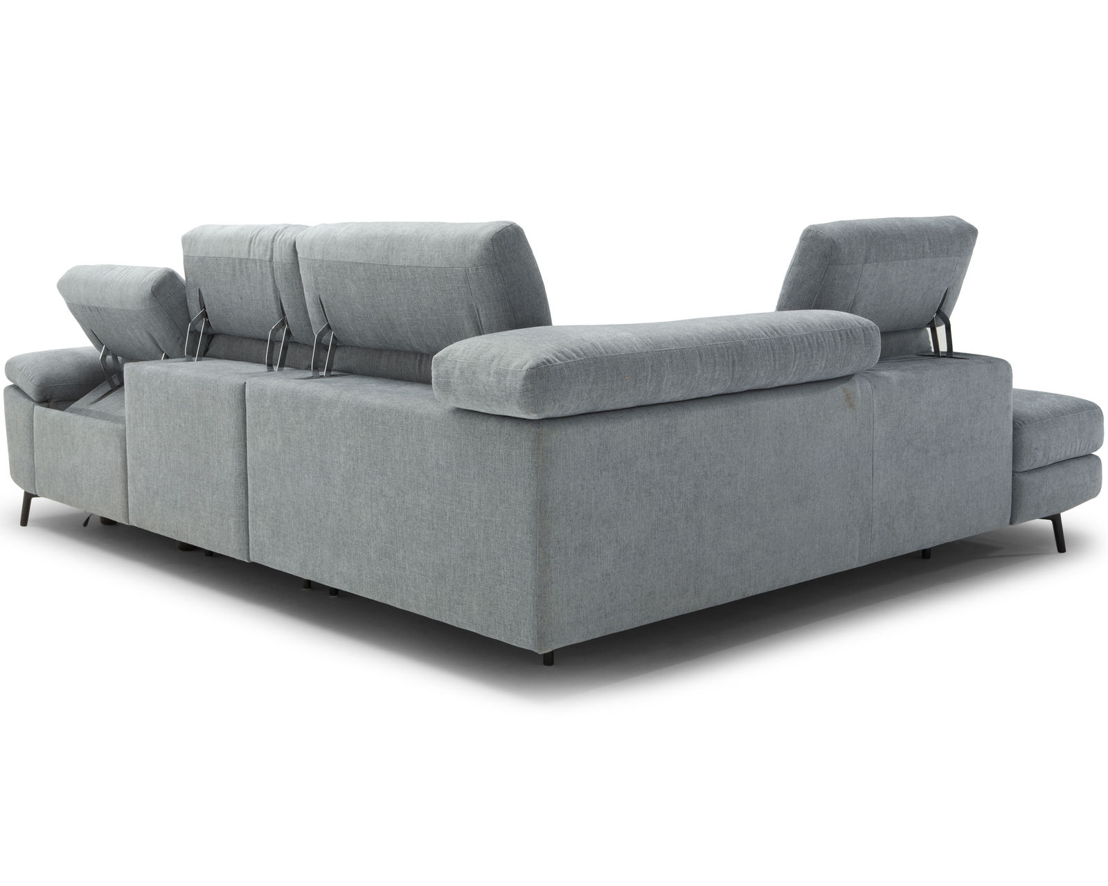 Coro C217 Power Headrest Power Reclining Sectional (+40 fabrics) - Includes both power headrest and power recliner in all recliners