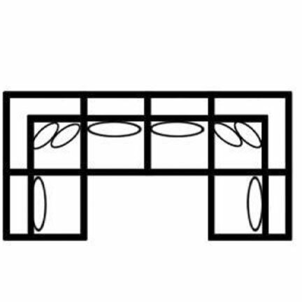 Layout B: Six Piece Sectional 81" x 161" x 81"