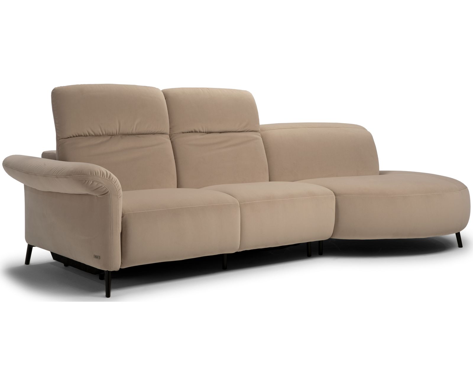 Venezia C300 Sectional (+40 fabrics) - Layout D: Three Piece Sectional 52" x 127"