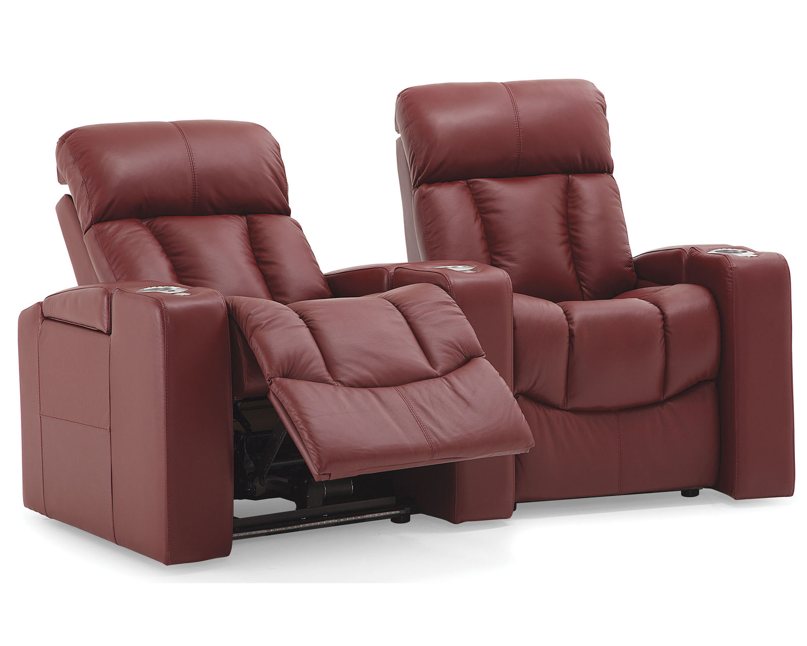 Paragon 41417 Power Reclining Home Theater Sectional (+200 colors) - Layout C: Two Piece Home Theater Sectional Curved 76" Wide