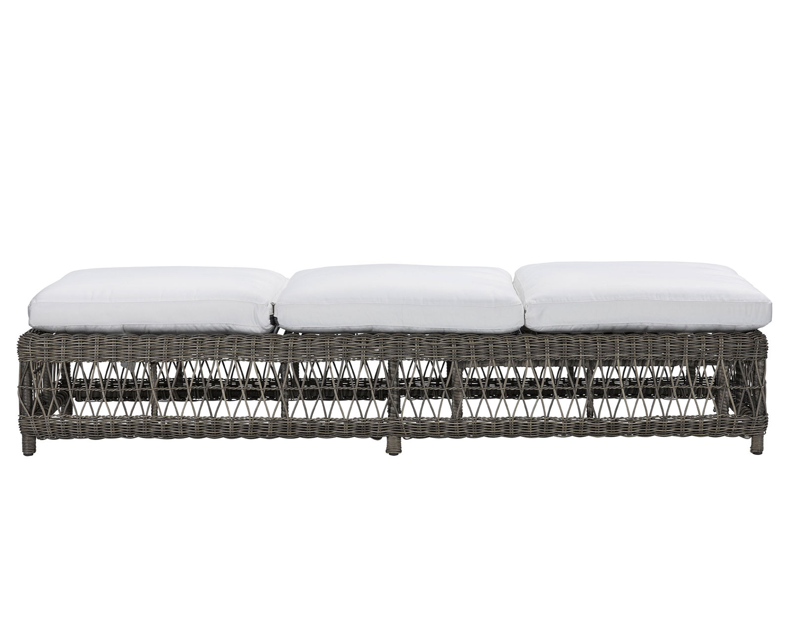 Mystic Harbor Adjustable Chaise (Made to order fabrics) - Constructed of weather-resistant, high UV polyethylene synthetic fiber is hand-woven over premium aluminum powder-coated frame.