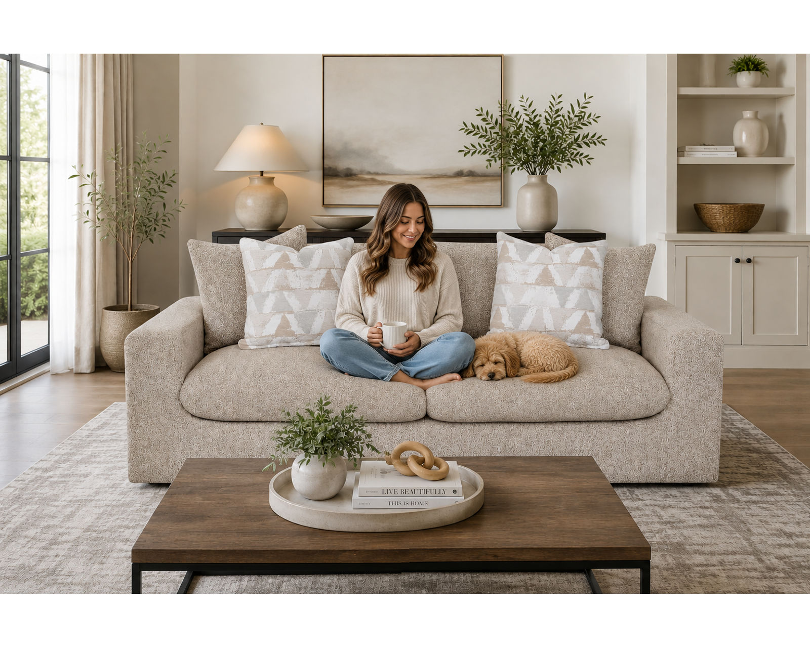 Lake 87" Two-Cushion Wide-Seat Sofa (Two Wide Seats. One Seriously Comfortable Sofa) - Luxury Looks. Beautiful Rooms. Surprisingly Affordable.