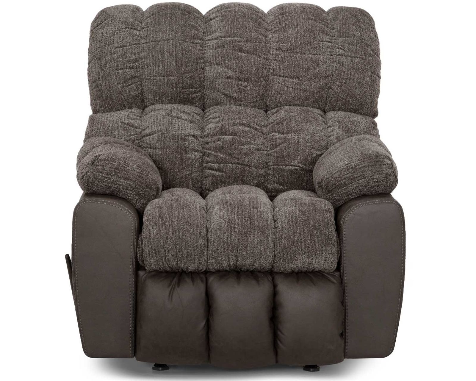 Westwood 341 Rocker Recliner - Two Tone Fabric and Leather Like Fabric
