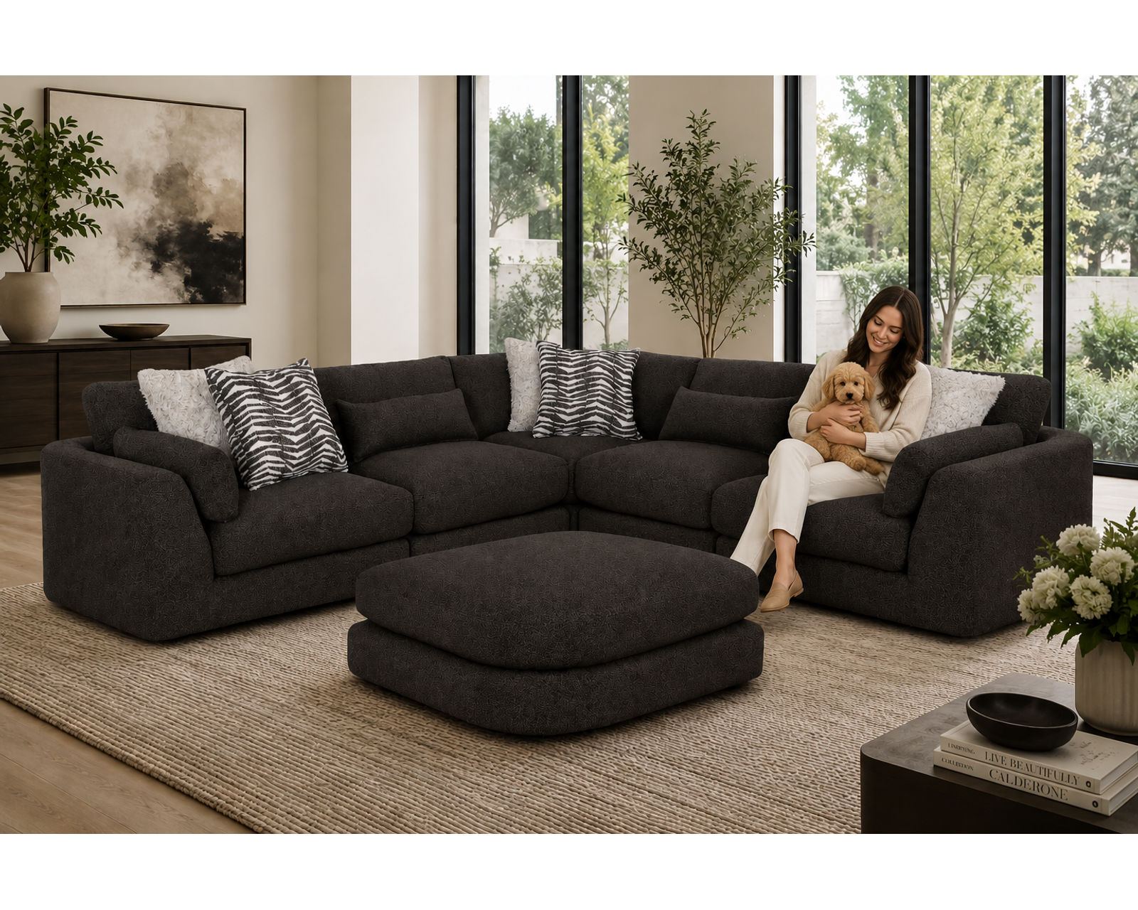 Laney 938 Modular Sectional (Modern Comfort with a Softer Point of View) - Professionally Designed. Beautifully Coordinated. Affordably Yours.