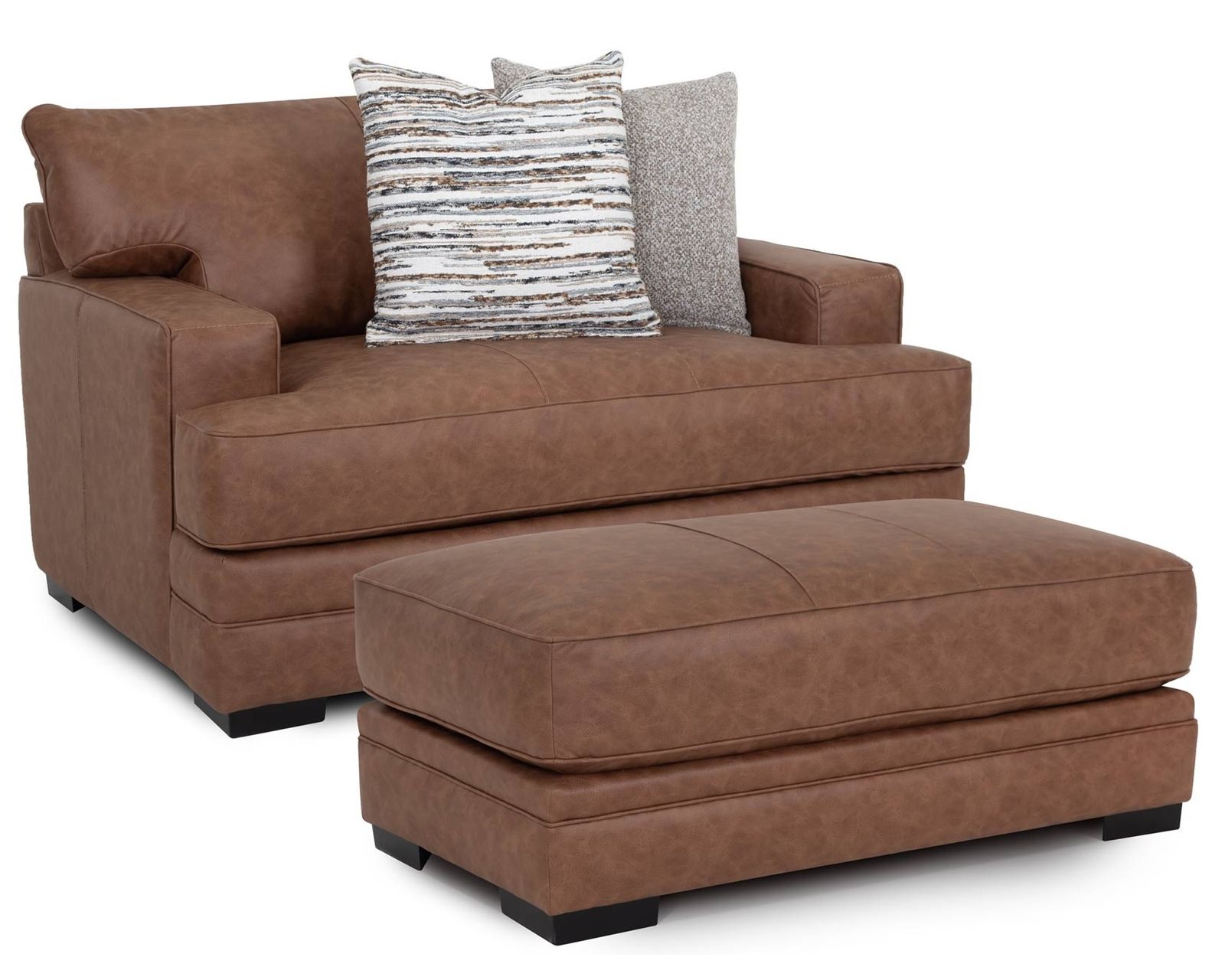 Regent 101.5" Extra Wide Sofa (Extra-Wide Comfort with the Rich Look of Worn Leather) - Your Shortcut to a Beautifully Designed Home.