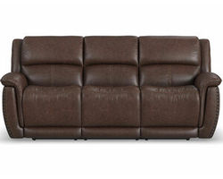 Beau 1011 Power Headrest Power Reclining Sofa (Chocolate faux leather fabric) 89" - in stock