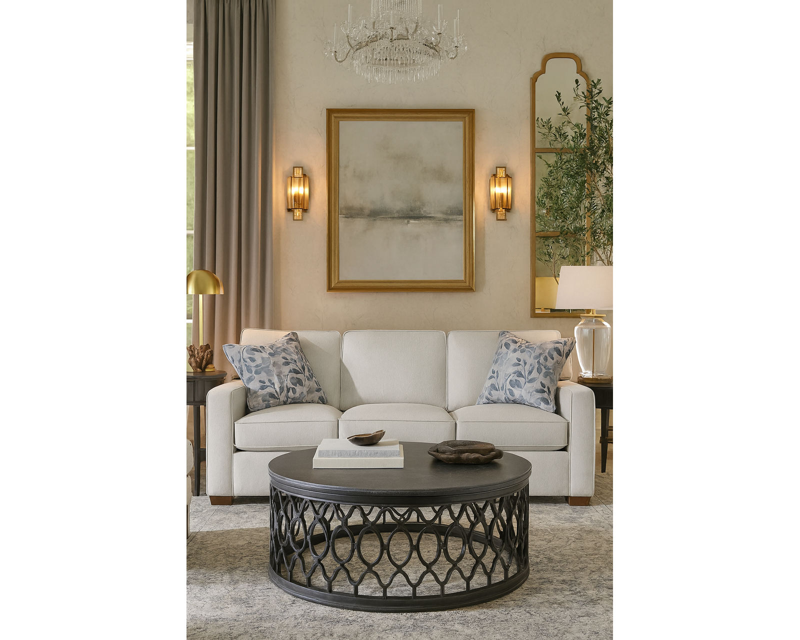 Gramercy Park  Stationary Sofa (74" -  81" -  92") +69 fabrics - Gramercy Park 81" Sofa (Three cushions)