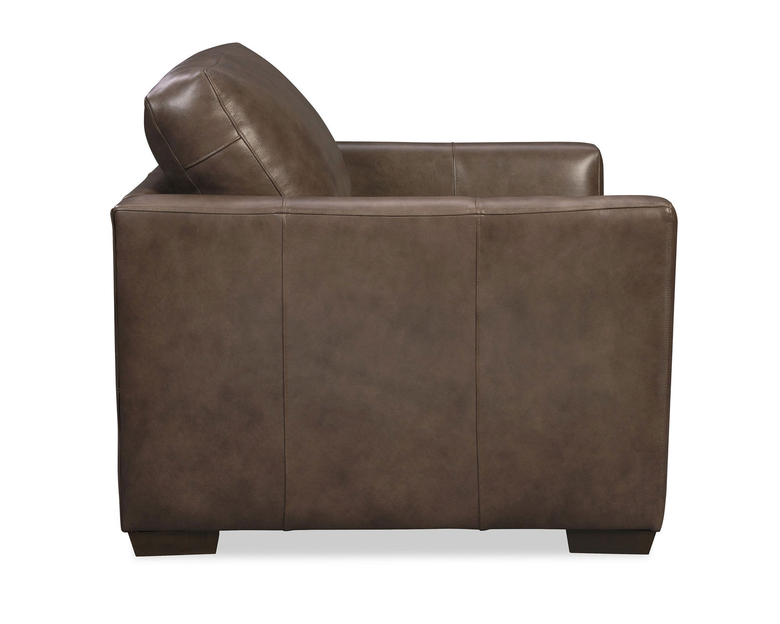 Omaha 95" Top Grain Leather Sofa (Leather choices) L7839 - Padded edge roll and insulated seat pad