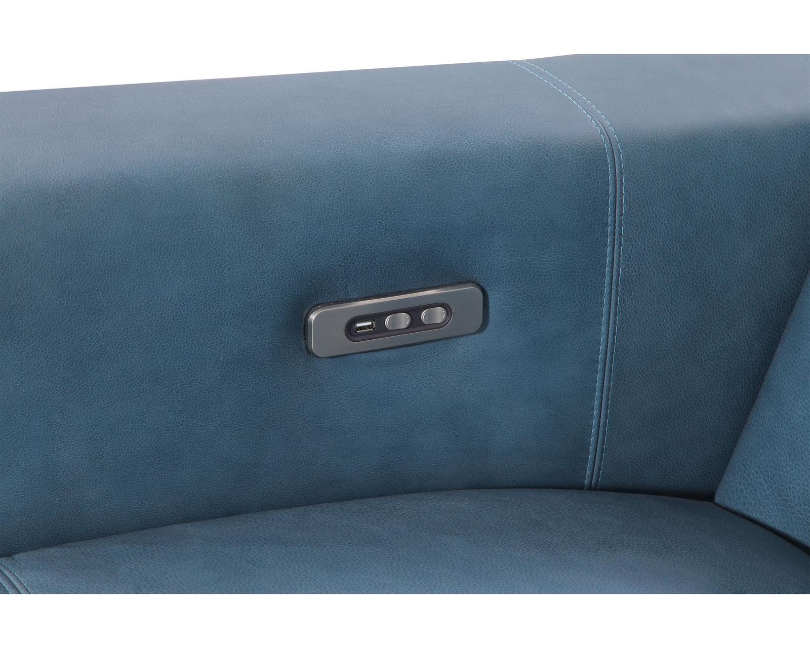 Colton 44007 Power Headrest Power Reclining Sectional (+100 leathers) - Includes both power recliners and power headrests
