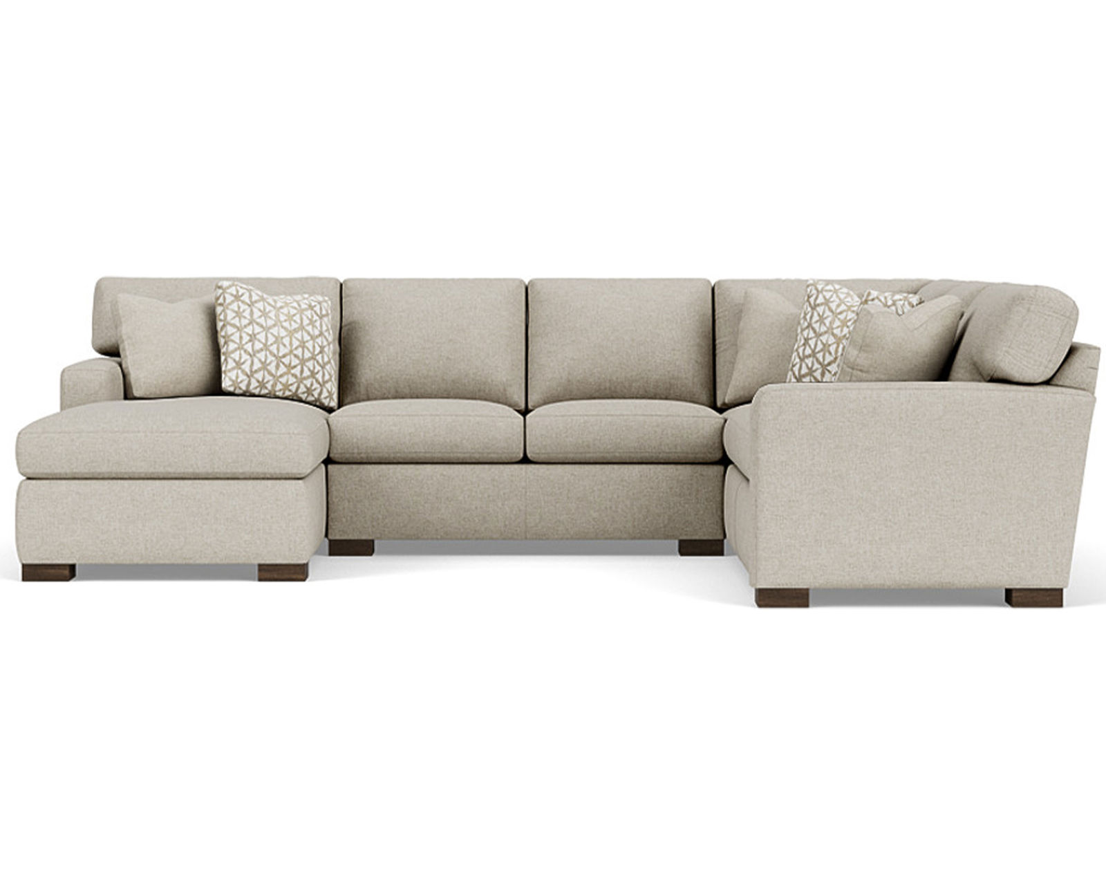 Bryant 7399 Sectional (+100 fabrics) - Sectional Layout F: Only the highest quality fabrics go on Flexsteel Furniture