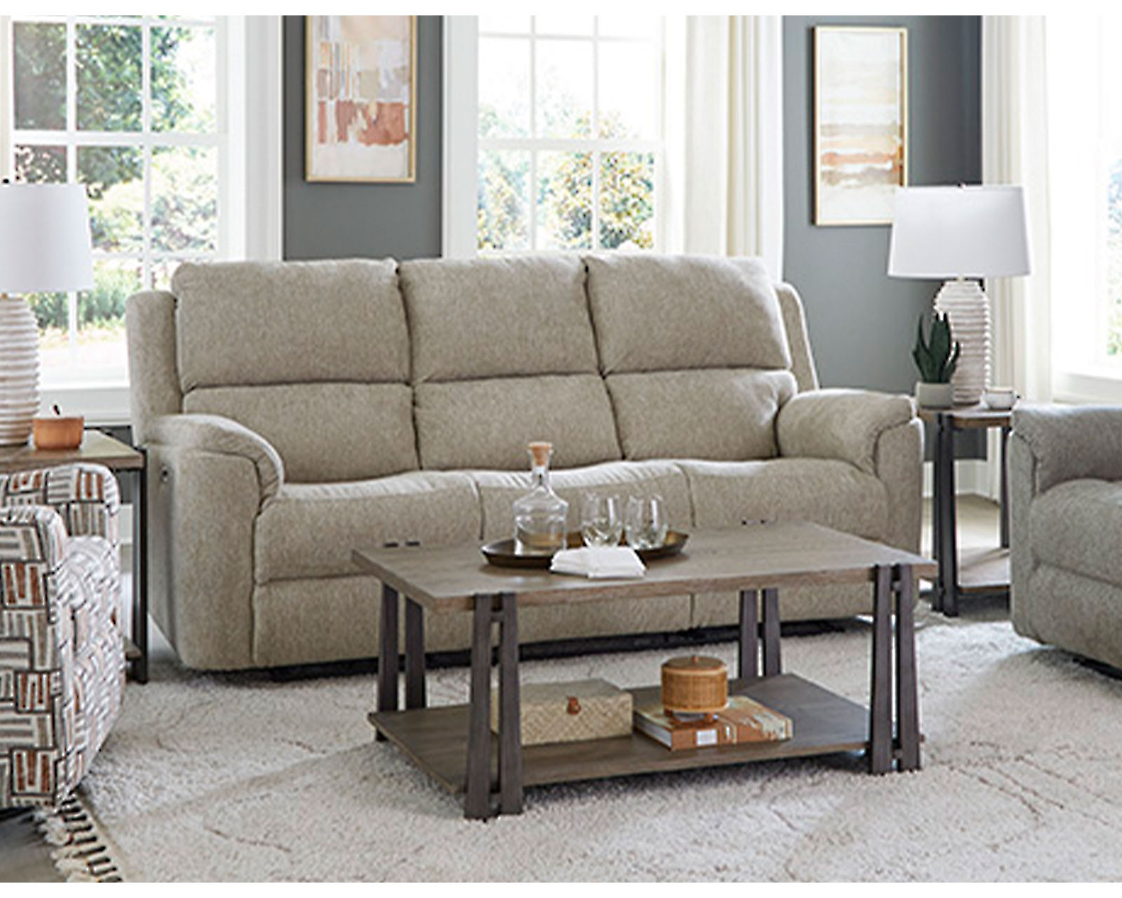 Seattle EZ8K Reclining Sofa - 86"  (+100 Standard and Performance Fabrics) - Add the wireless battery pack to cut the cord and enjoy power reclining from anywhere in your home.  