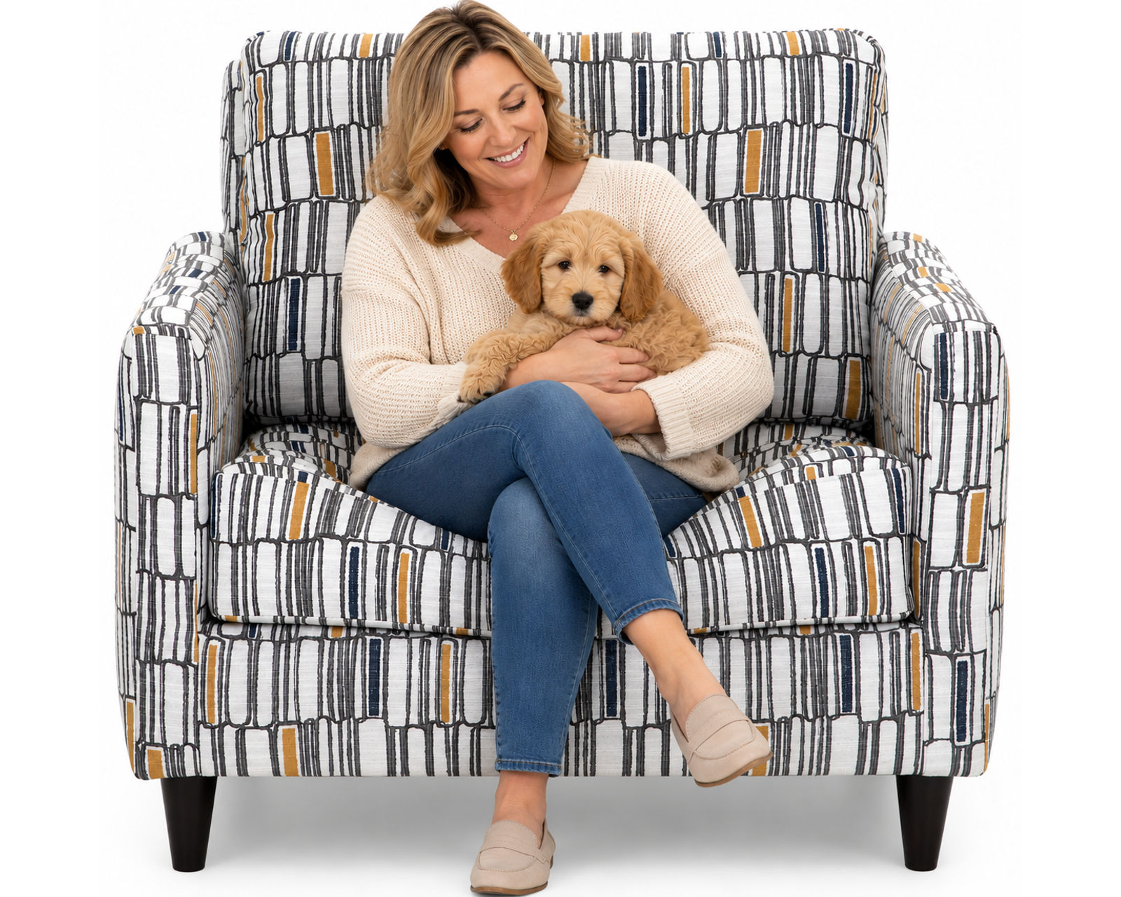 Paradox 983 Three Piece Sectional (Tailored Style. Everyday Comfort) - A Complete Designer Look. One Beautifully Coordinated Room.