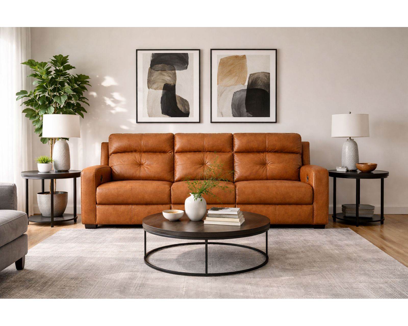 Chloe 83" Stationary or Reclining Sofa (+140 leathers) - Where Precision Craftsmanship Meets Everyday Living
