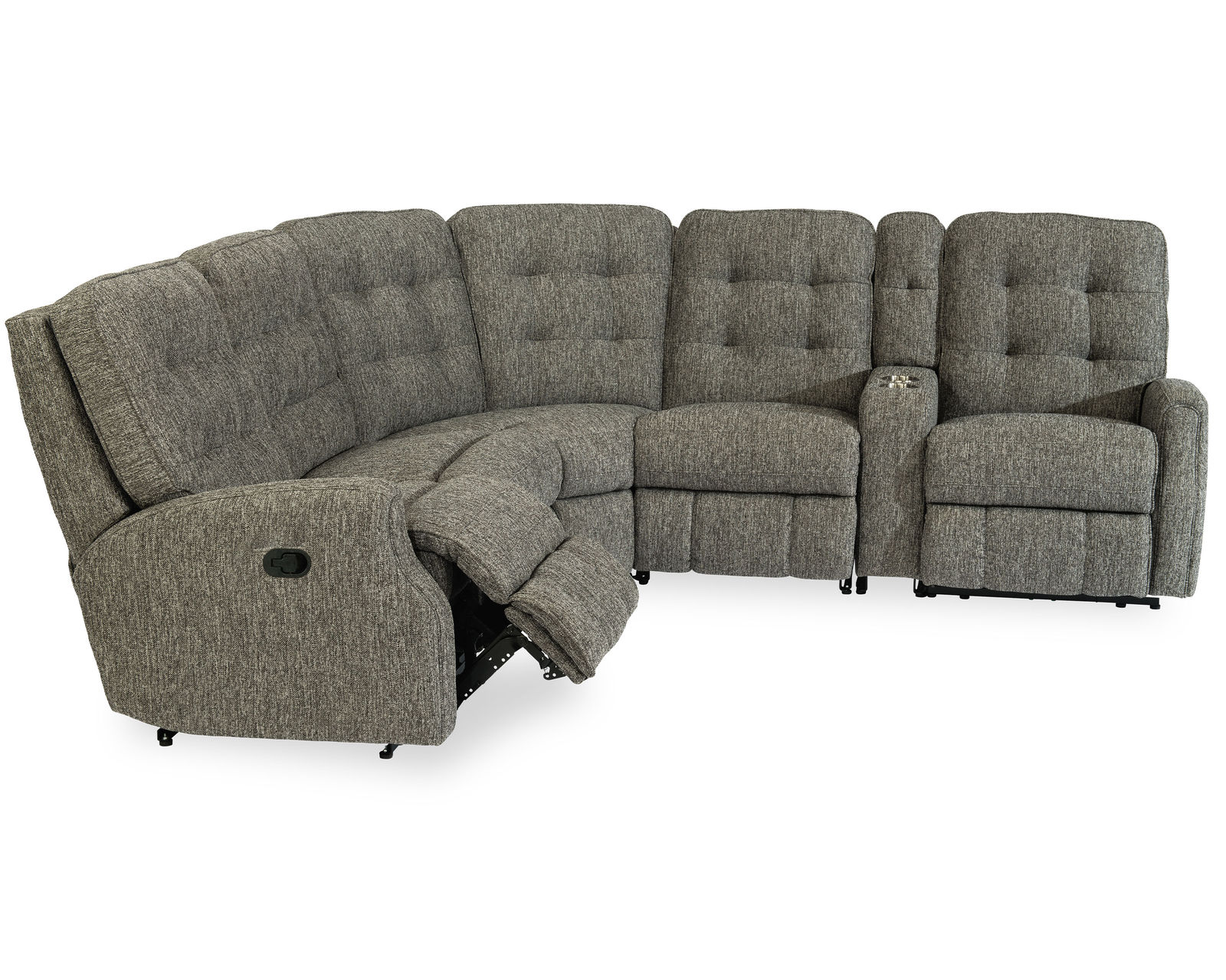 Devon Fabric Reclining Sectional (Colors Available) - Sectional Layout B: 