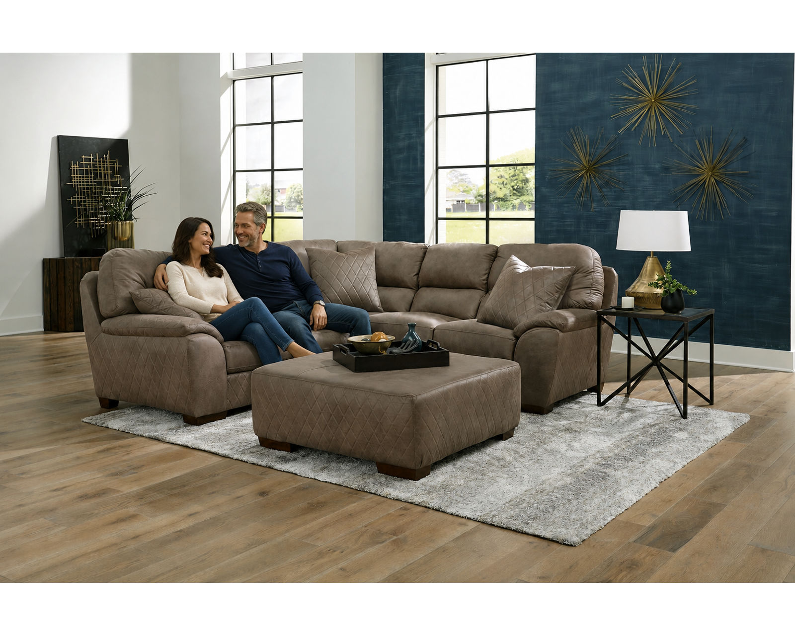 Royce 4043 Modular Sectional (Includes pillows) - The Difference Is in the Details.