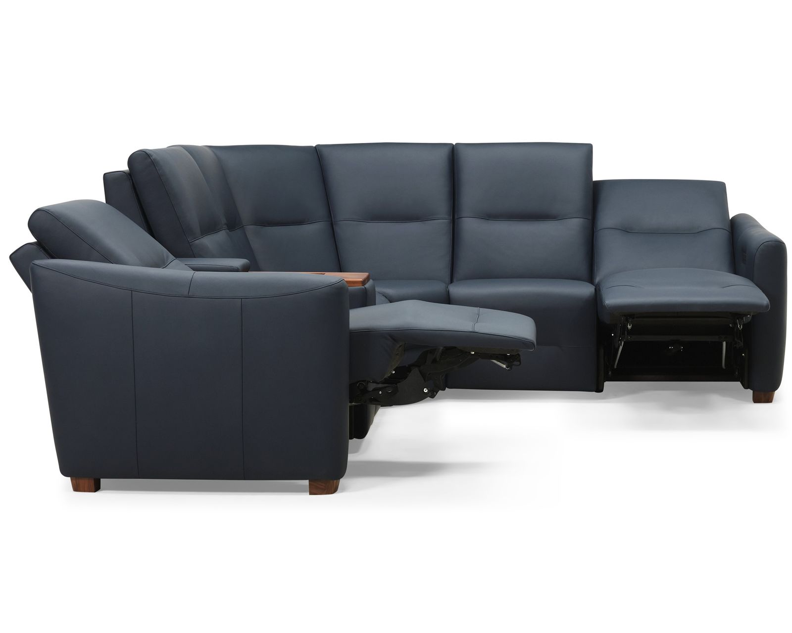 Sanibel 40111 Triple Reclining Sectional (+50 fabrics) - Layout B: Three Piece Reclining Sectional (2 recliner) 110" x 98"