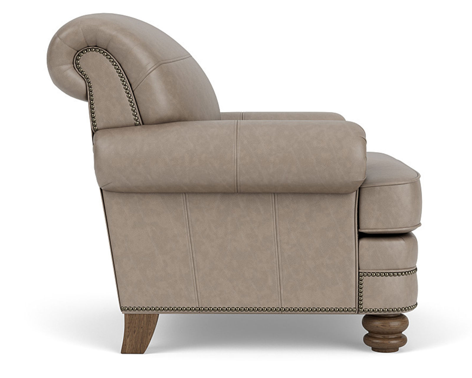 Bay Bridge 3790 Nailhead Sofa (+50 leathers) 85" - Bay Bridge Leather Nailhead Chair