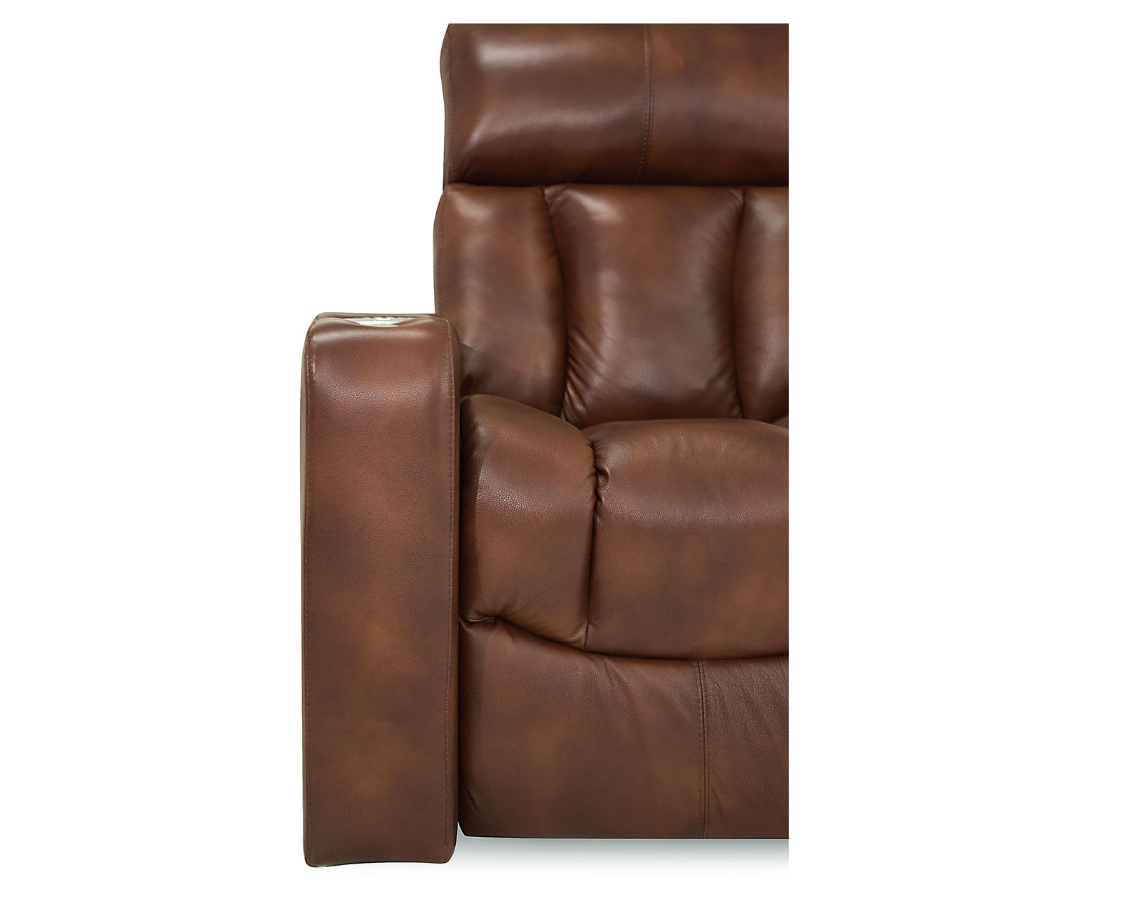 Paragon 41417 Power Reclining Home Theater Sectional (+200 colors) - Comes standard with LED lighted cupholder