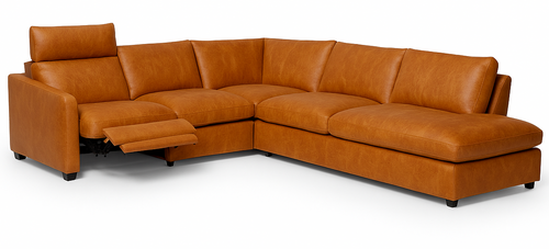 Layout R: Four Piece Reclining Sectional 109" x 97"