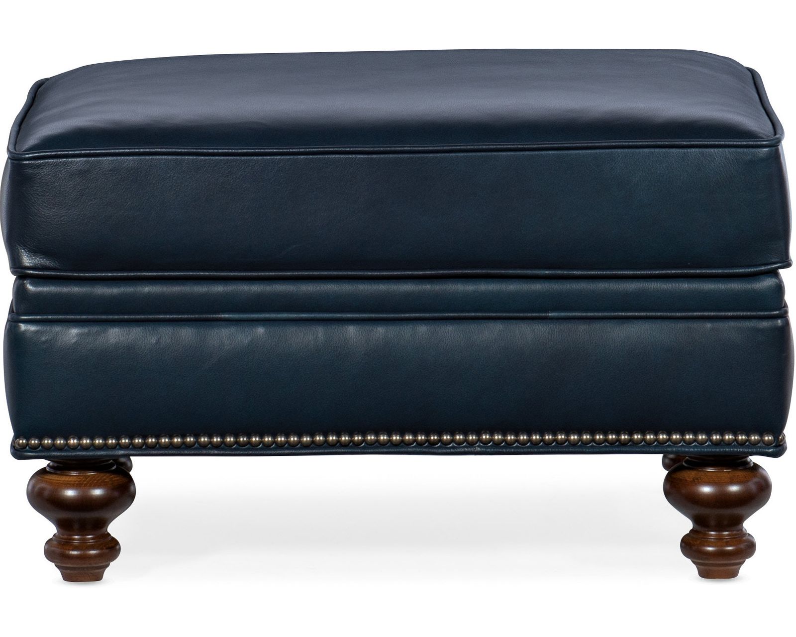 Bradington Young West Haven 759 Chair (12 leathers) 8-Way Hand Tie - West Haven 19" x 26" Ottoman