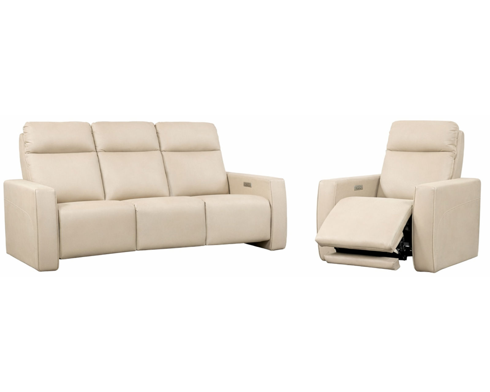 Faith Dual Power Reclining Sofa — Available in Standard & Wide Cushions, 140+ Leather Options, and 79", 83", or 111" Widths - Premium Comfort Without Compromise