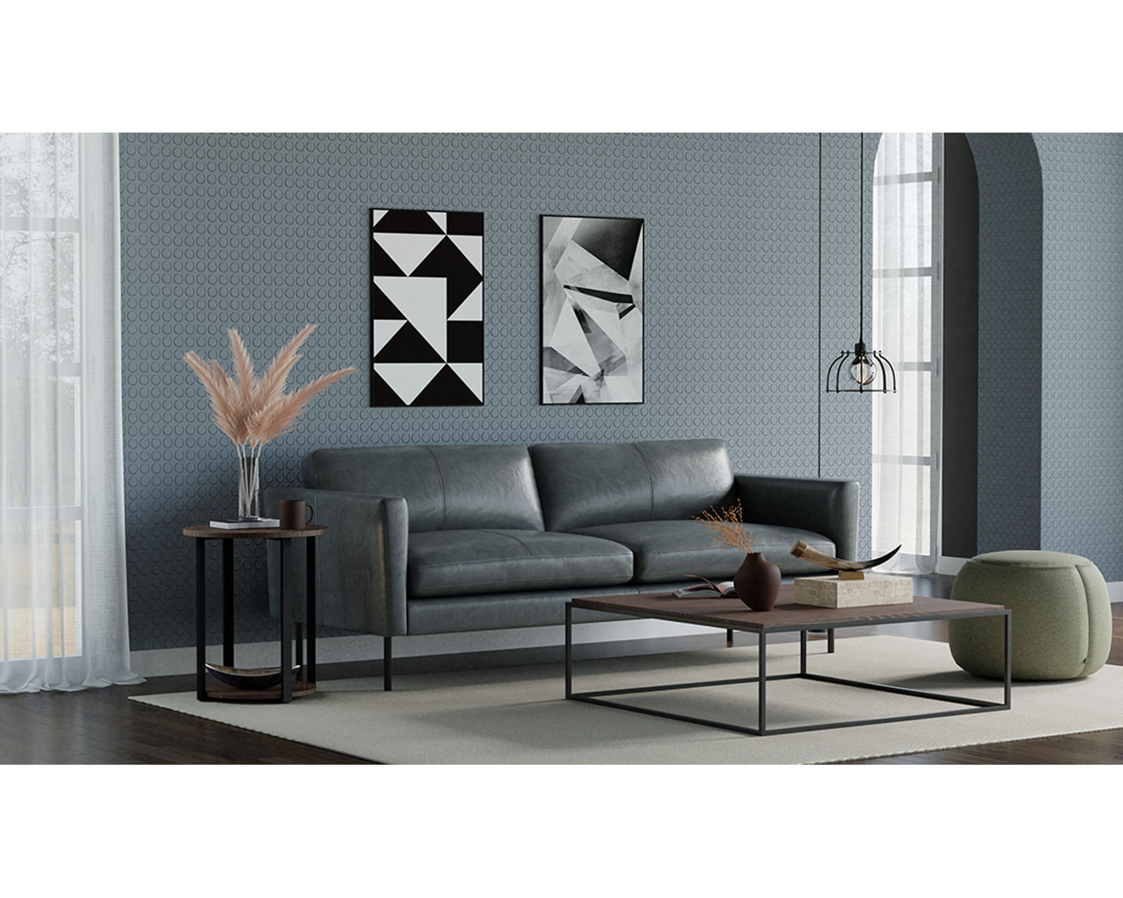 Villa 80" Leather Sofa (+20 leathers)