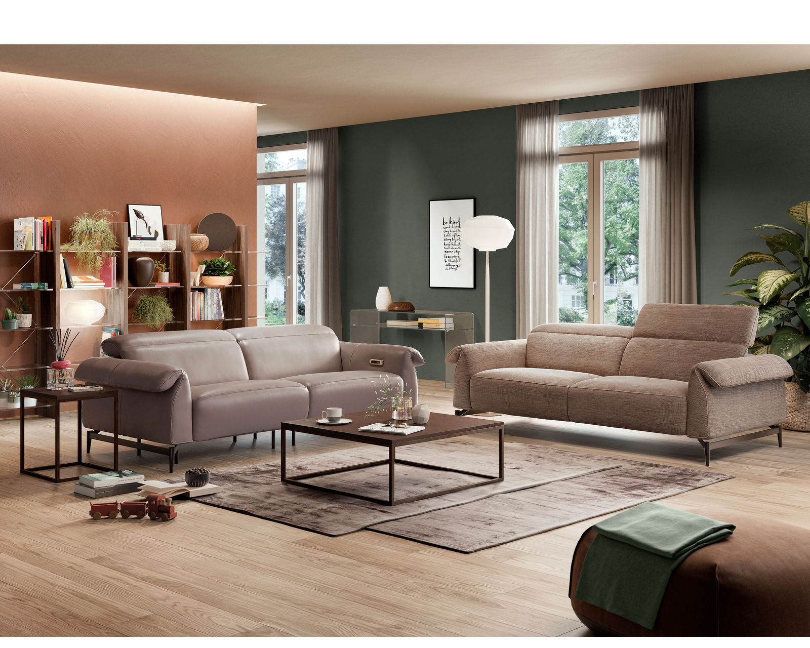 Leggiadro C143 Sofa (93") +40 fabrics - Leggiadro 93" Sofa