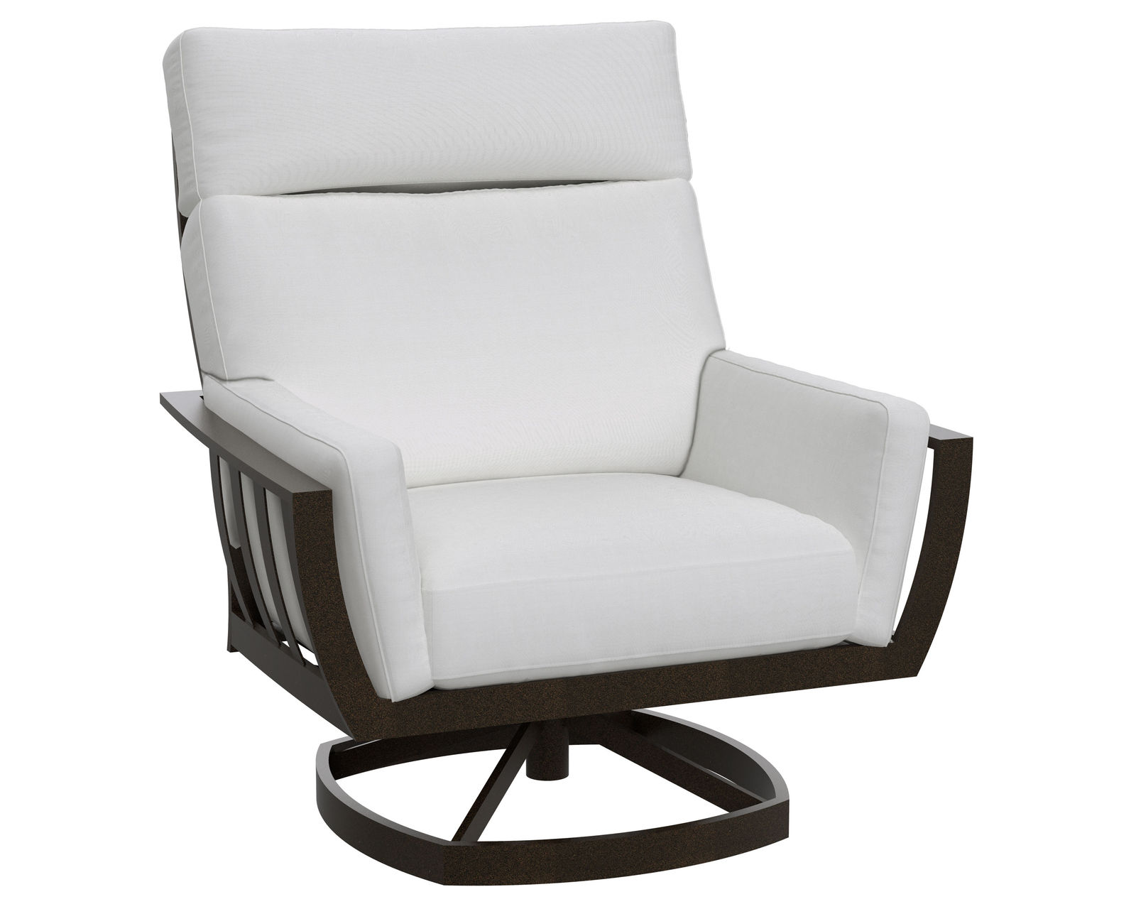 Smith Lake Outdoor Sofa (24 fabrics - 8 metal finishes) - Smith Lake Deluxe Swivel Rocker