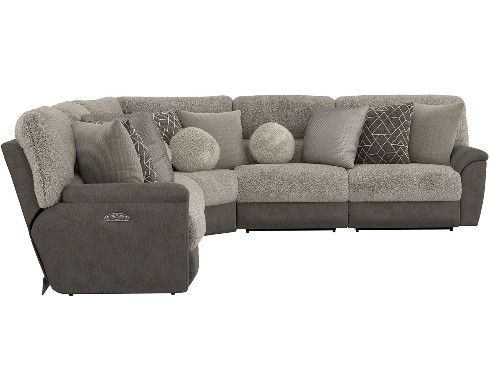 Rendezvous Deep Seat Modular Power Reclining Sectional (includes pillows) 400 lb. weight capacity