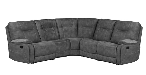 Layout A: Five Piece Reclining Sectional 118.5 x 118.5