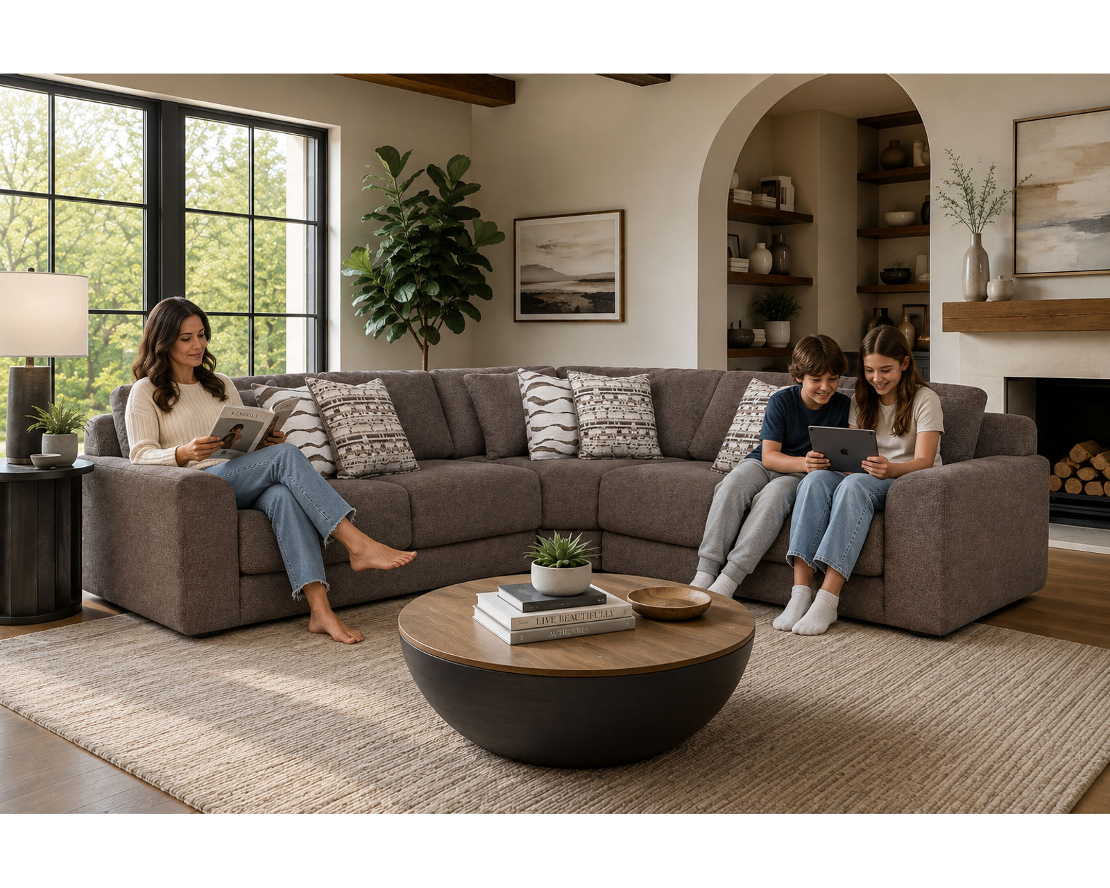 Sierra 830 Modular Sectional (Modern Comfort. Flexible Design) - Designer Style Without the Designer Price.