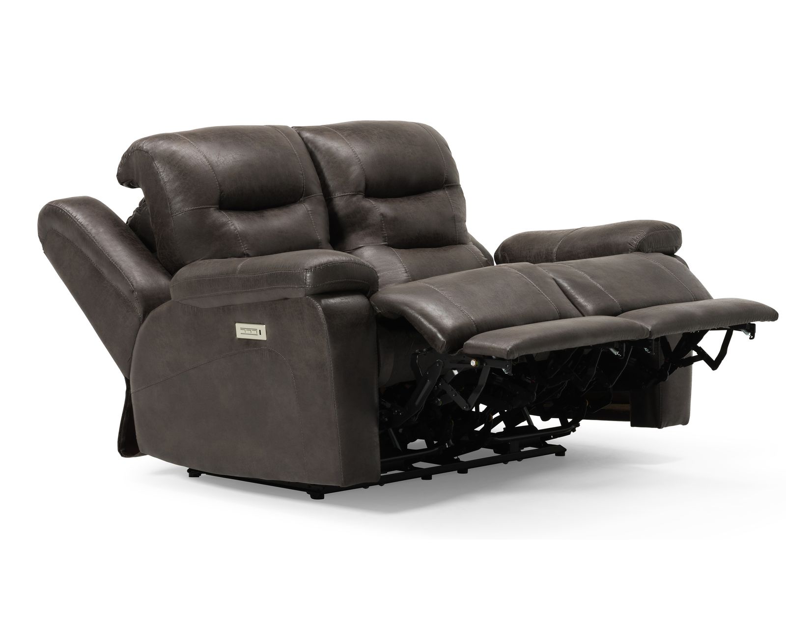 Leighton 41063 Power Headrest Power Reclining Sofa (86") +100 leathers - Leighton 63" Power Headrest Power Reclining Loveseat