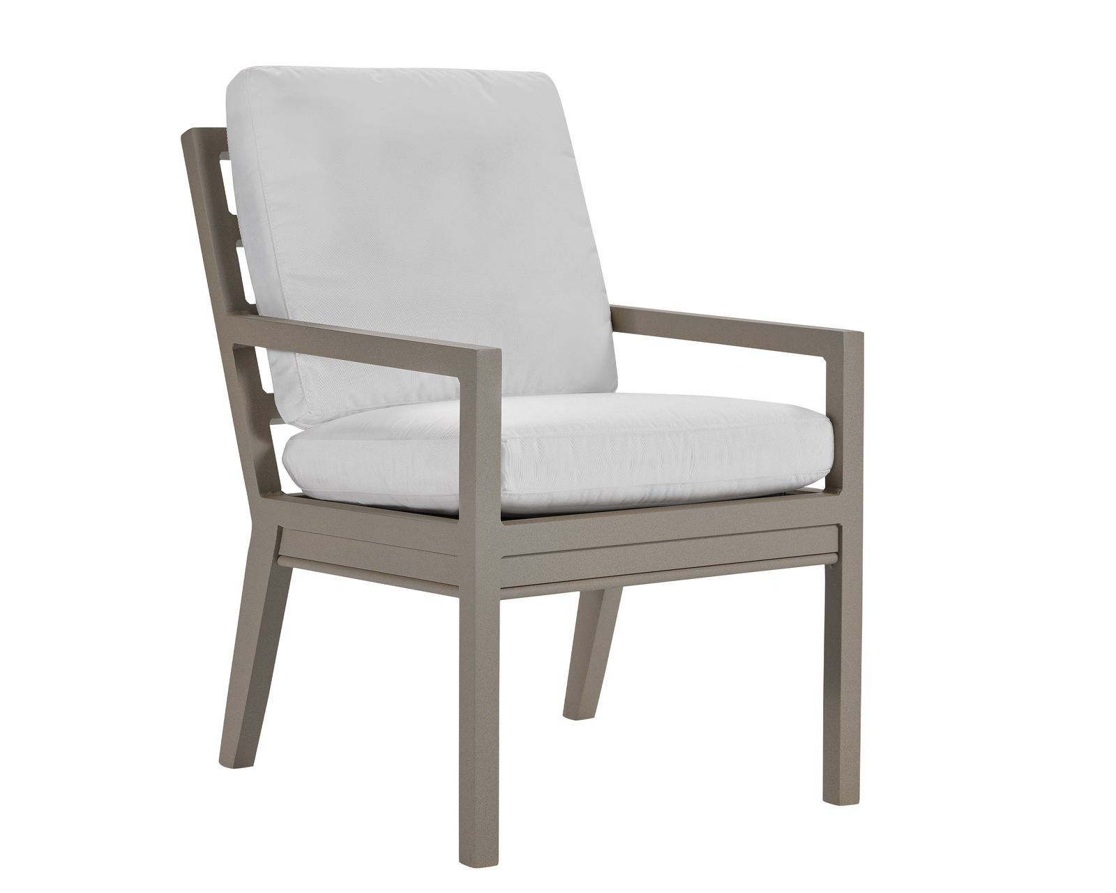 Santa Rosa 41" Square Dining Table (8 Metal Finishes) - Santa Rosa Dining Arm Chair 