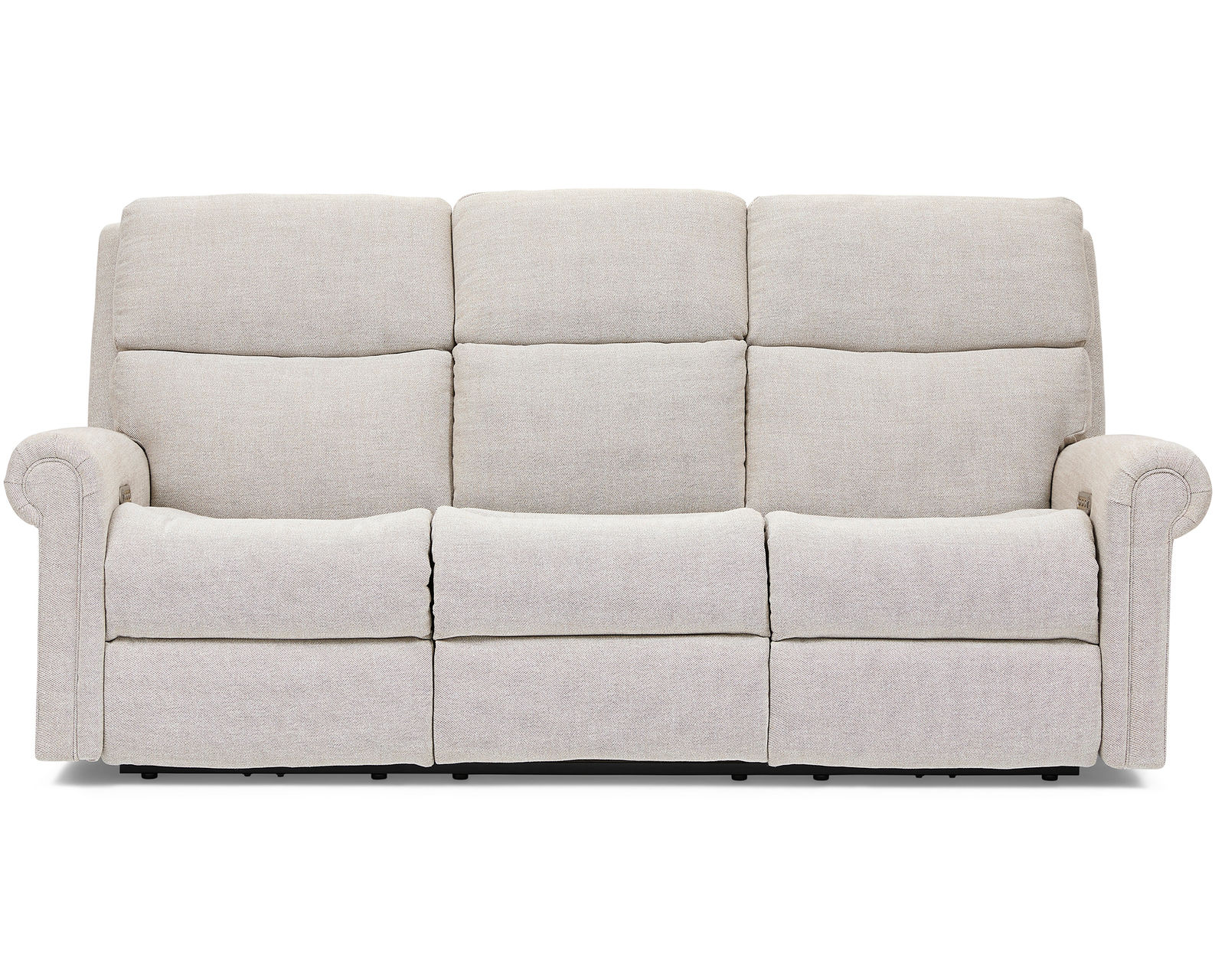 Bernard Triple Power Zero Gravity Reclining Console Loveseat (+90 fabrics) - Bernard Triple Power Reclining Sofa with Drop Down Table