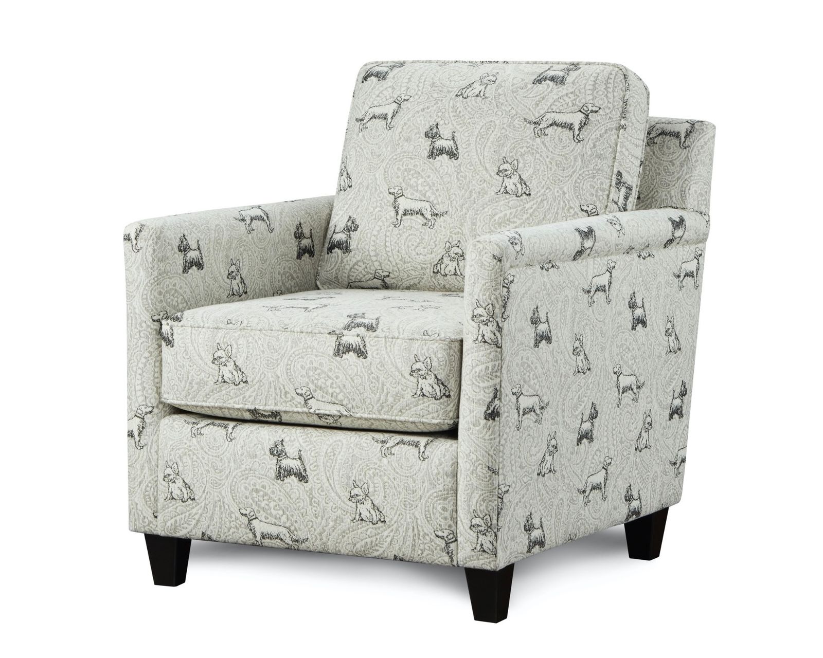 Homecoming Stone Three Piece Chaise Sectional (performance fabric) 96" x 140" - Biscuit Iron Accent Chair - performance fabric