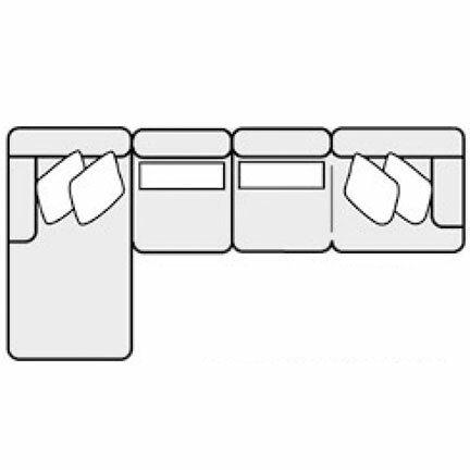 Layout C: Three Piece Sectional 66" x 117"