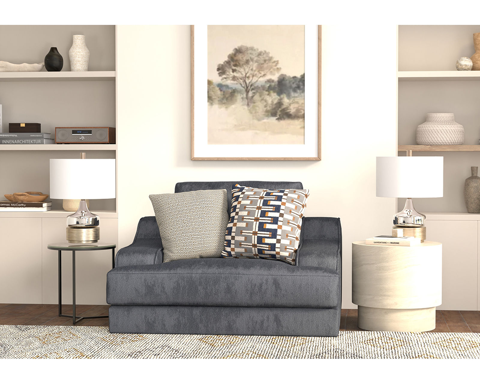 Olympus 98" Oversized Sofa (2 colors) includes pillows - Built for Comfort. Backed by Tradition.