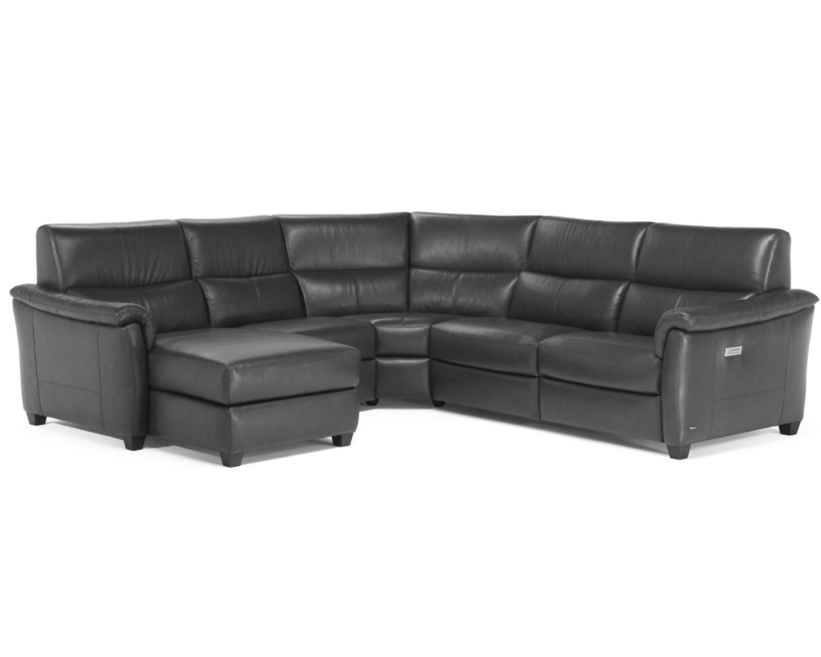 Astuzia C068 Triple Power Reclining Sectional (+40 fabrics) - Layout F: Five Piece Reclining Sectional (Chaise Left Side) - 116" x 111"