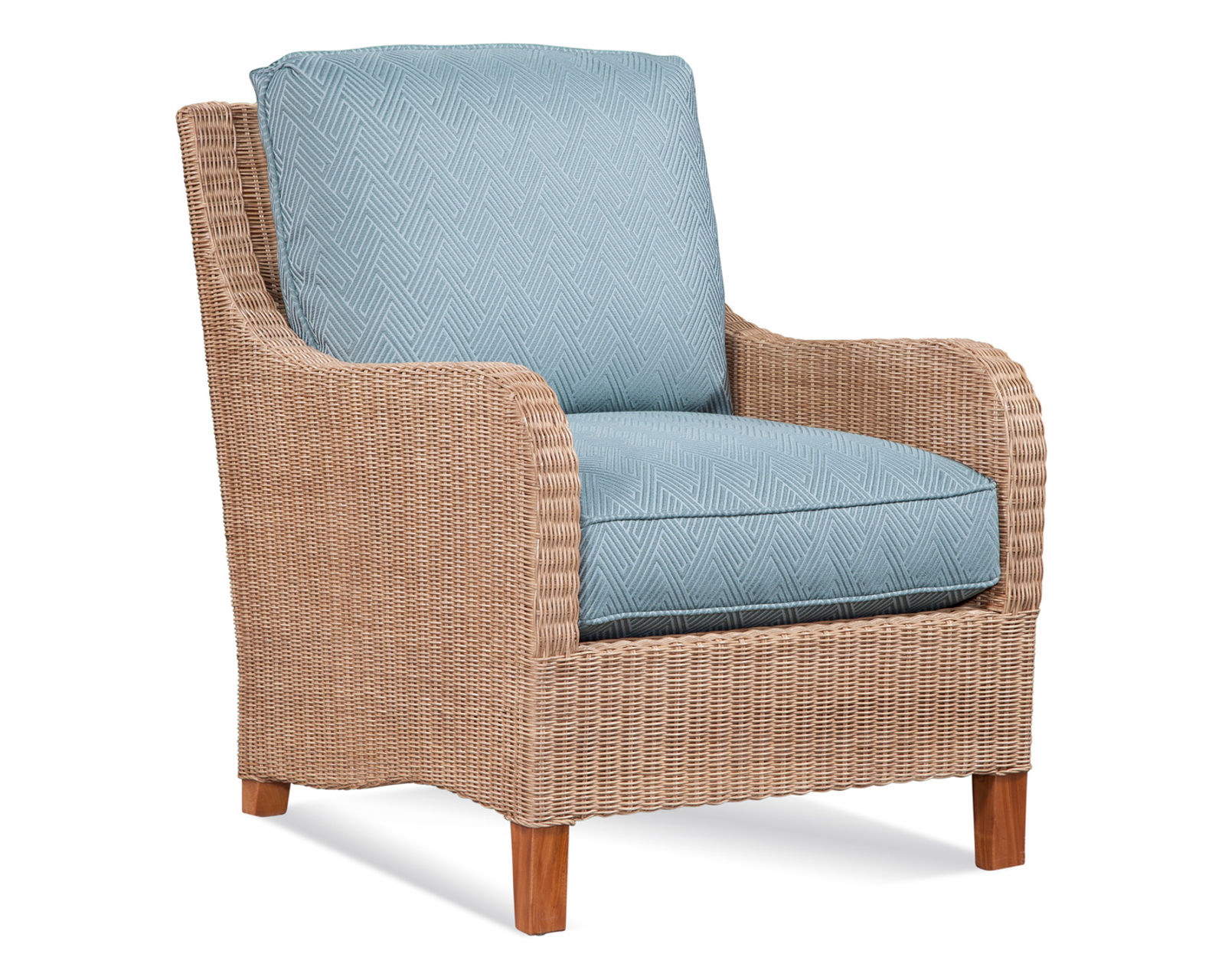 Gibraltar 75" Rattan Sofa Blue (+28 finishes - 69 fabrics) - Gibraltar Rattan Chair
