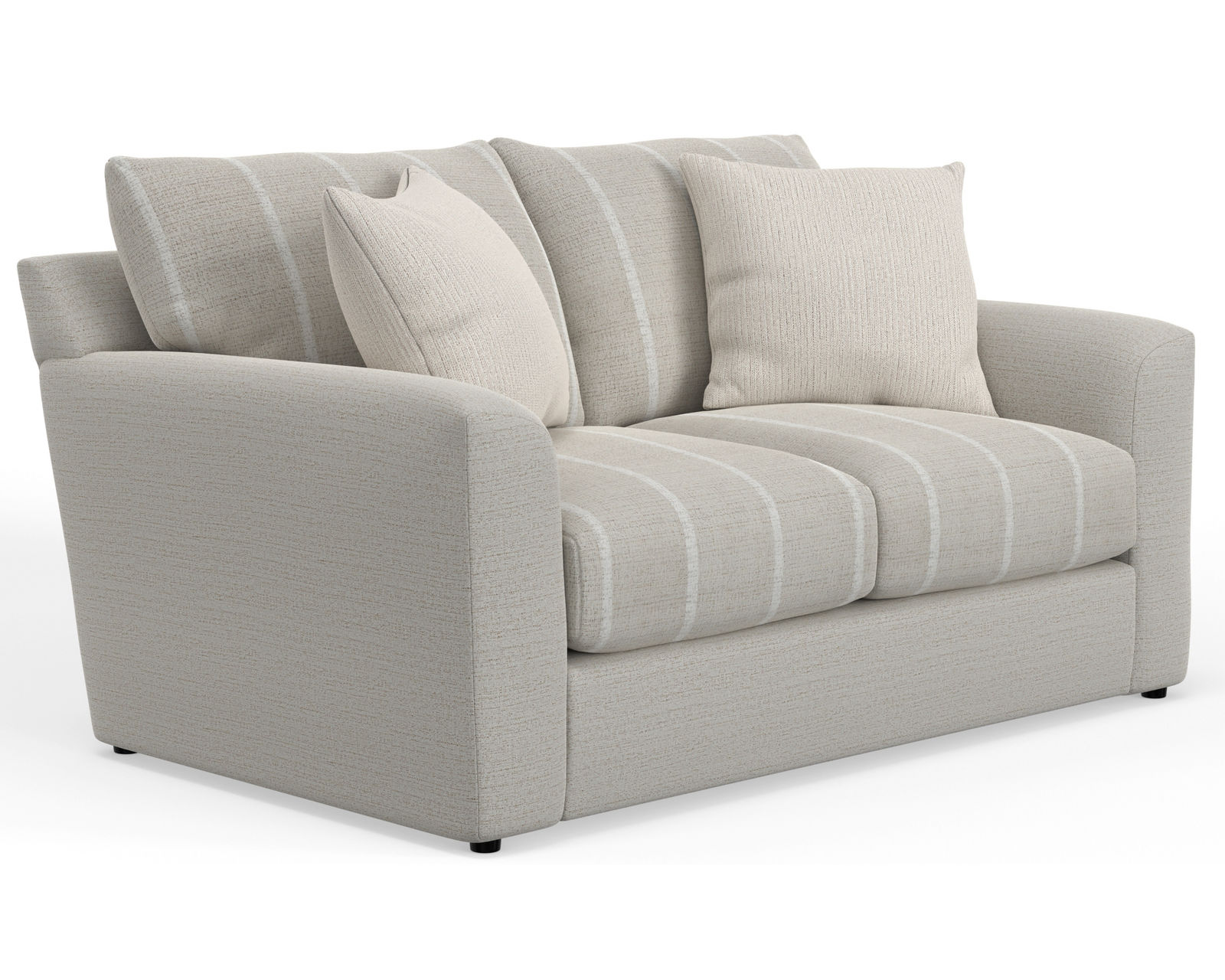 Lindsey 89" Stationary Sofa (2 colors) includes pillows - Lindsey 67" Loveseat Shown in Fabric Cotton