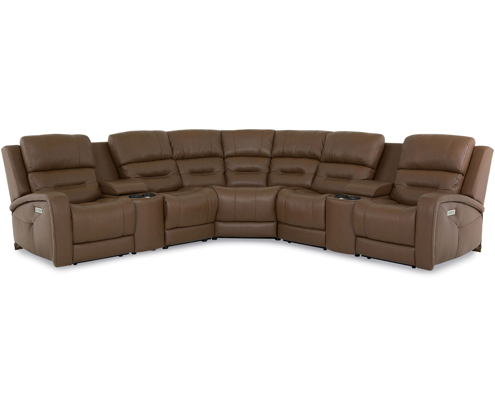 Washington 41067 Power Headrest Power Reclining Sectional (+100 leathers)