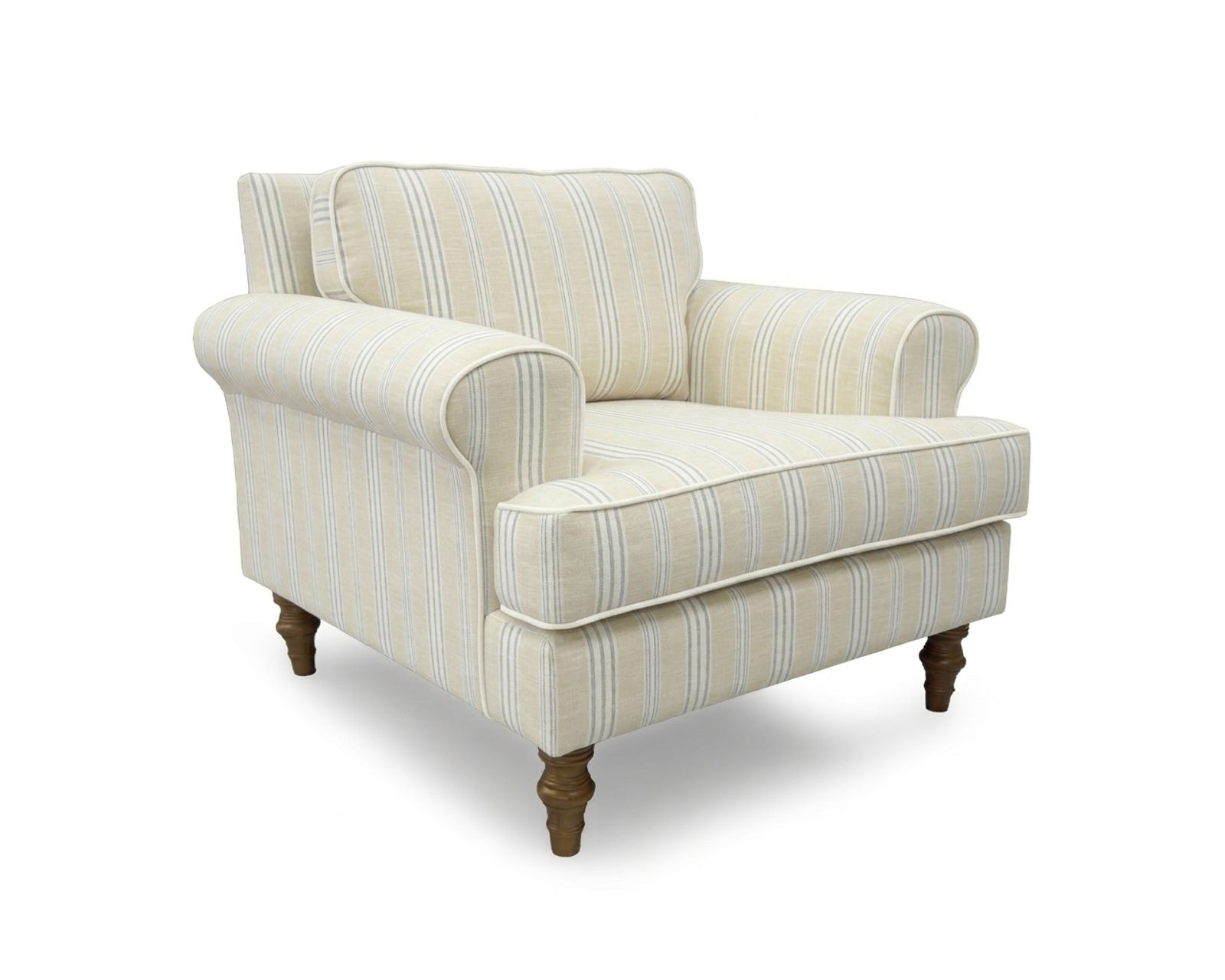 Erin & Ben Faulkner 86" Small Stripes Sofa ( +7 fabrics) 