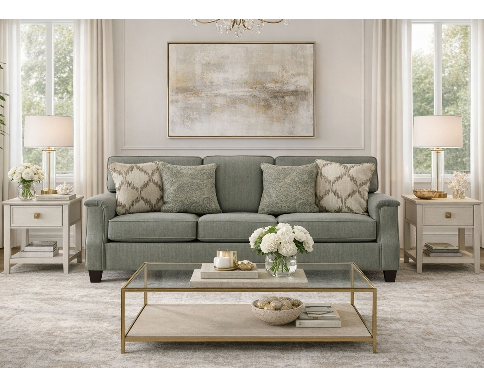 Salem 88" Sofa  (+100 Standard and Performance Fabrics) - Custom Comfort. Lasting Quality.